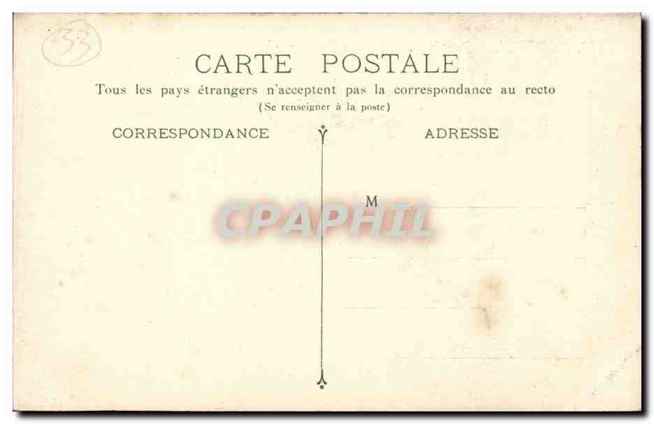Bordeaux — Perspektive des Pont de Pierre — B.L. — Rückseite