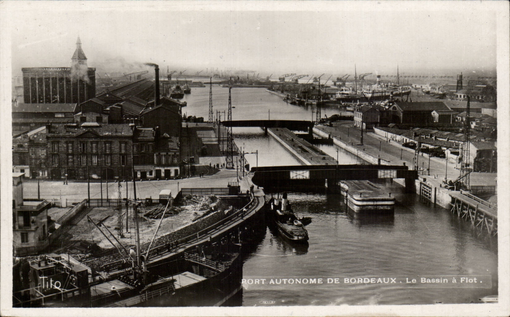 Bordeaux - Port Autonome - Le Bassin a Flot - CPA 