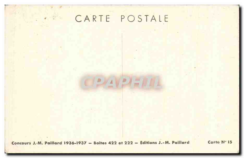 Illustration - Enfants - billets de la famille - CPA  — Rückseite