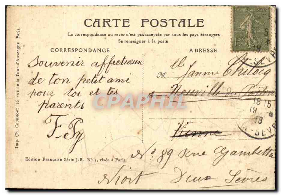 Humour - Illustrarion - Printemps - Les Cerises - chreey picking - CPA  — Verso