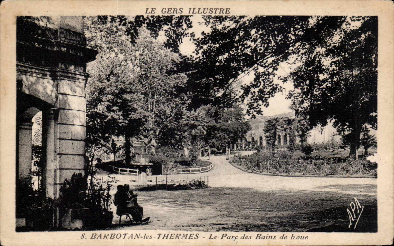 Barbotan-les-Thermes — Le Parc des Bains de boue — Éditeur APA, n°8