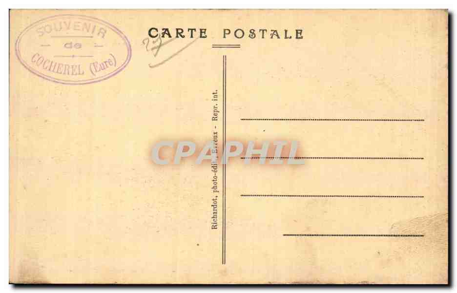 Cocherel - L'Eglise et le Tombeau du President Briand - CPA  — Rückseite