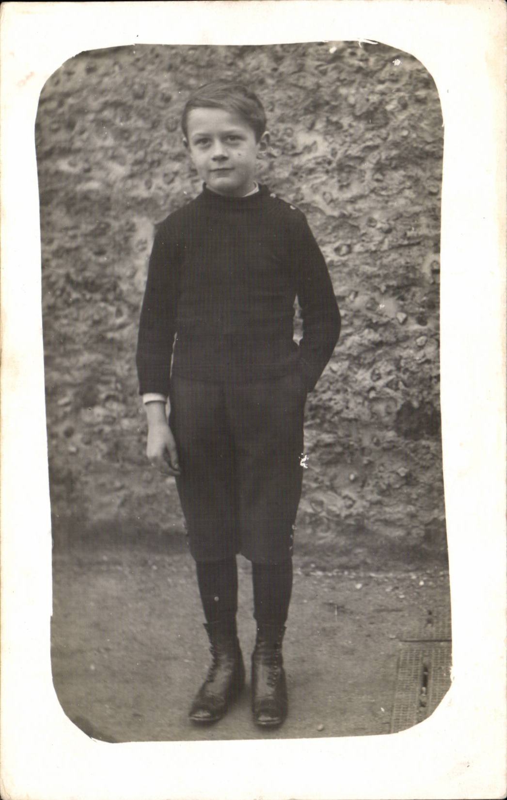 CARTE PHOTO Fantaisie - Enfants - Garcon - Handsome Boy - CPA 