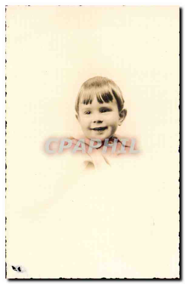 CARTE PHOTO Fantaisie - Enfant - Garcon - Smiling boy - CPA 