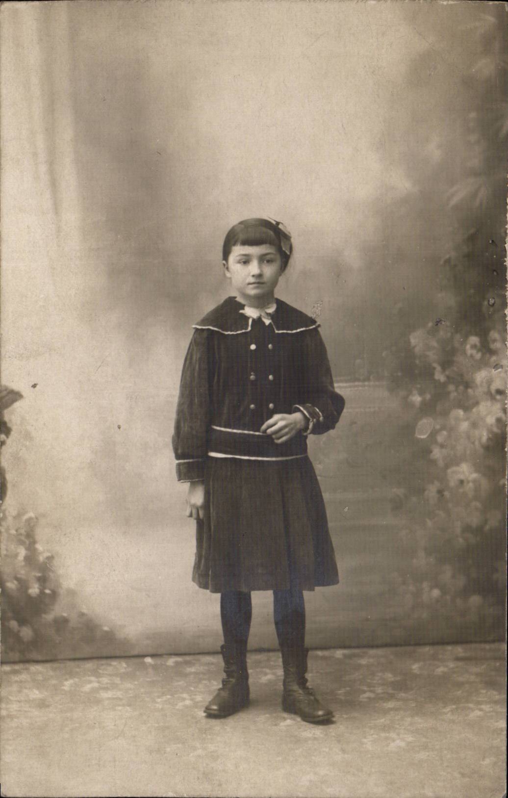 CARTE PHOTO Fantaisie - Enfants - Garcon - proud boy CPA 