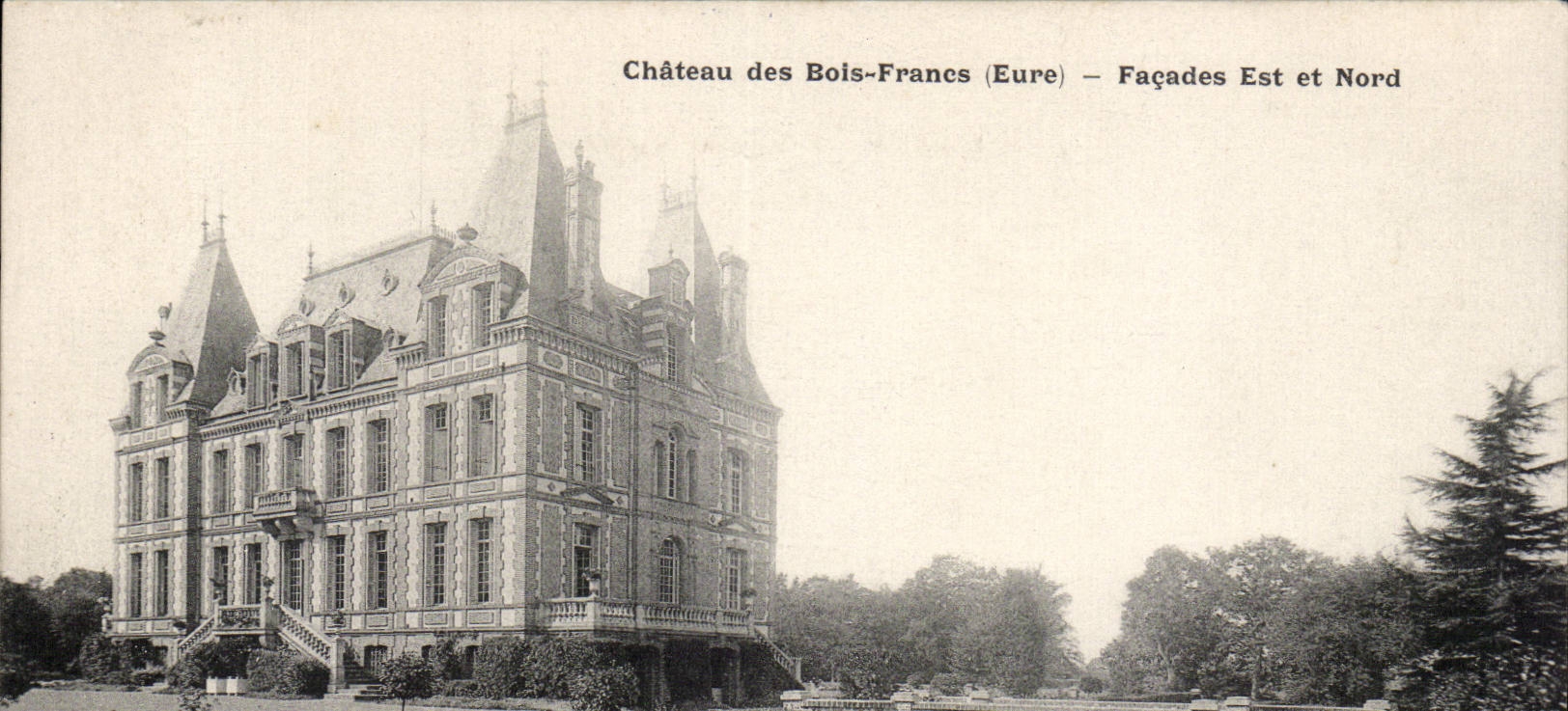 Château des Bois-Francs (Eure) — Façades Est et Nord