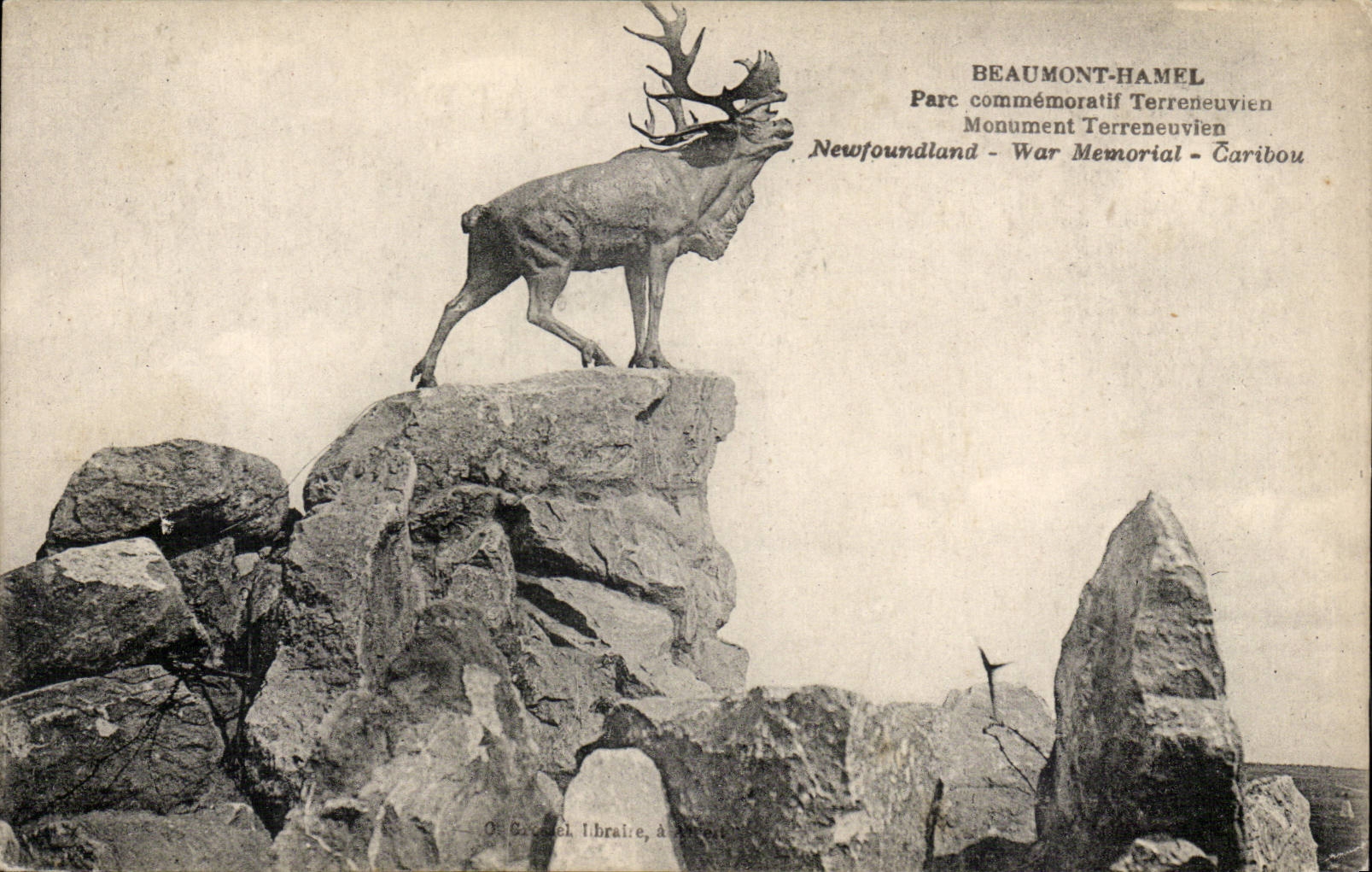 Monument commémoratif Terreneuvien — Beaumont-Hamel — Éditeur : O. Excel Libraire, à Paris