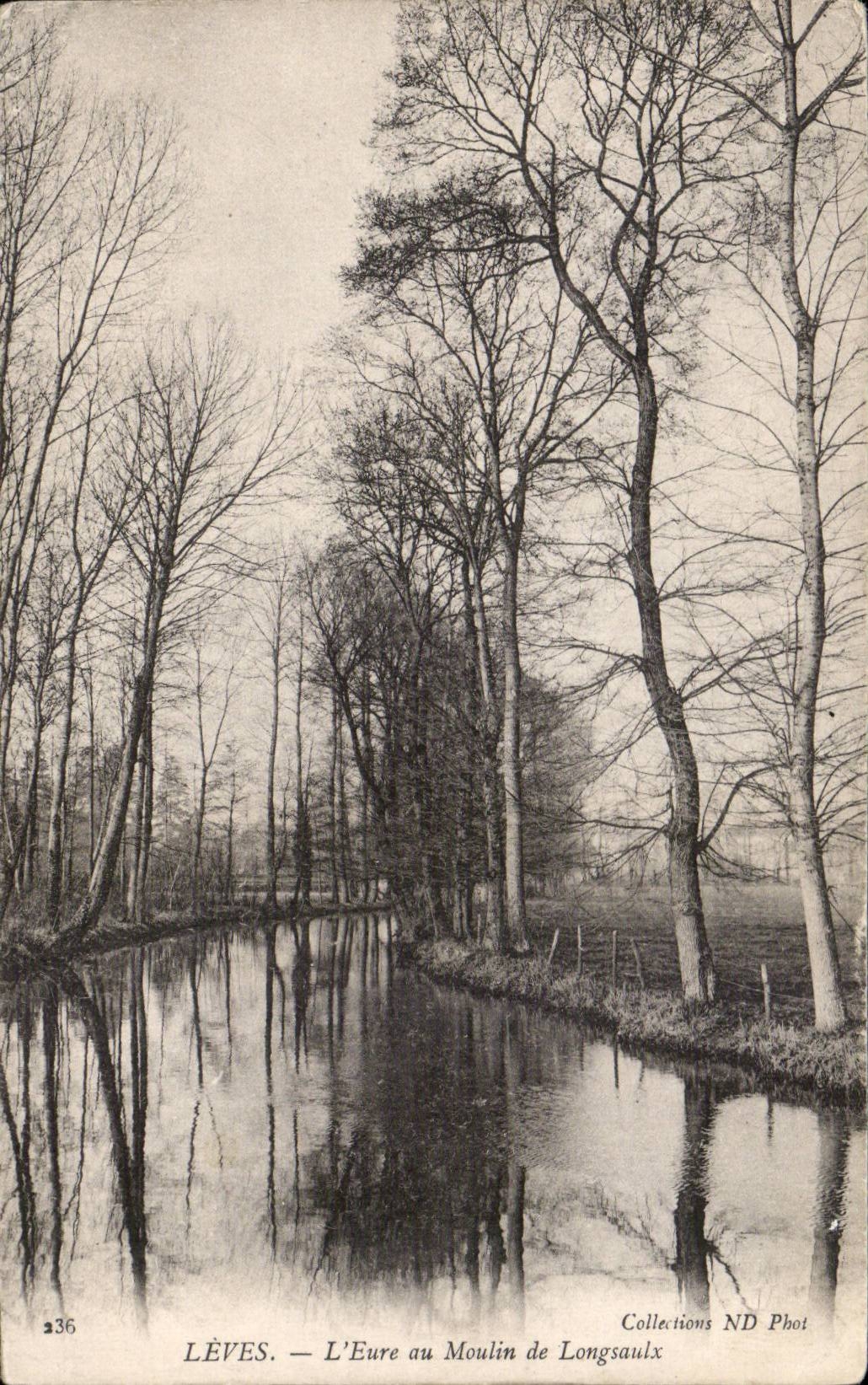LÈVES. — L'Eure au Moulin de Longsaulx — Collections ND Phot