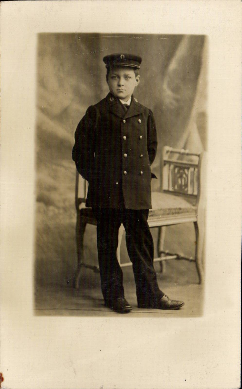 CARTE PHOTO Fantaisie - Enfants - Garcon - Boy with nice eyes - CPA 