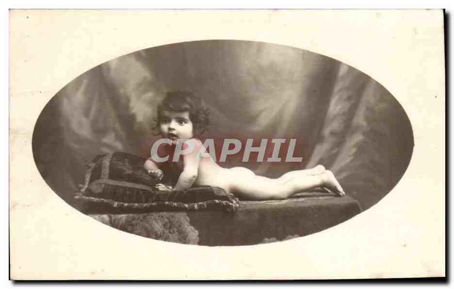 CARTE PHOTO Fantaisie - Enfants - bebe - baby - CPA 