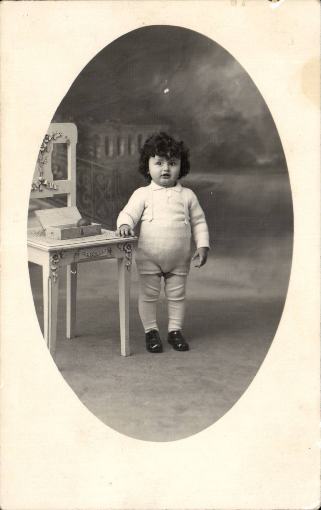 CARTE PHOTO Fantaisie - Enfants - bebe - baby - sweet toddler - CPA 