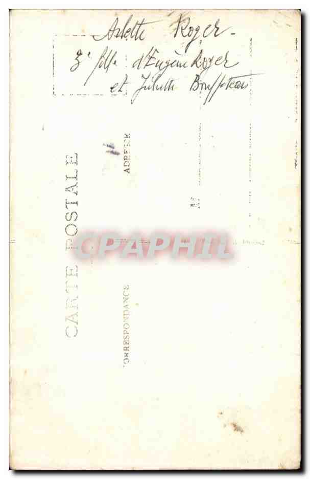 CARTE PHOTO Fantaisie - Enfants - Fille - young girl with flowers - CPA  — Rückseite