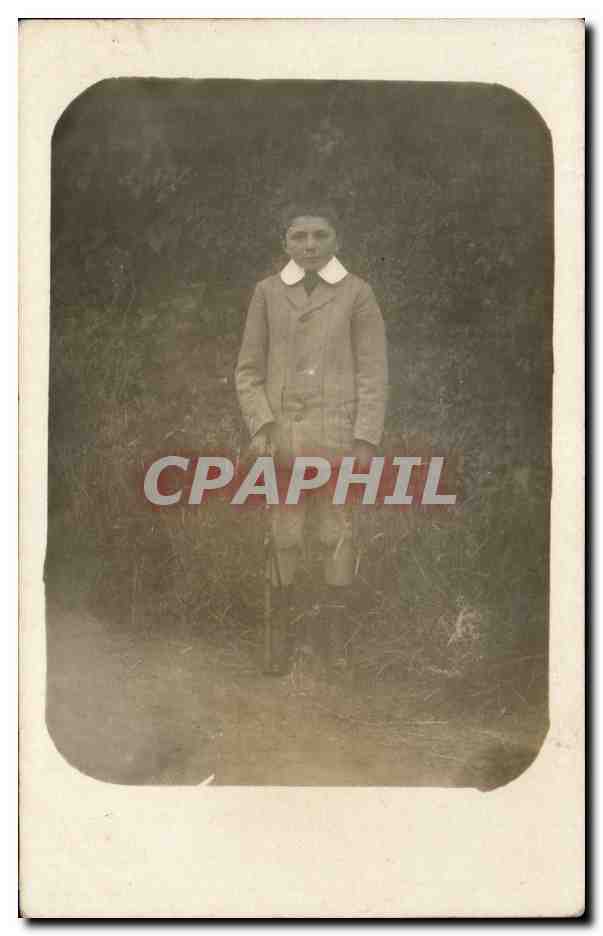 CARTE PHOTO Fantaisie - Enfants - Garcon - boy - CPA 