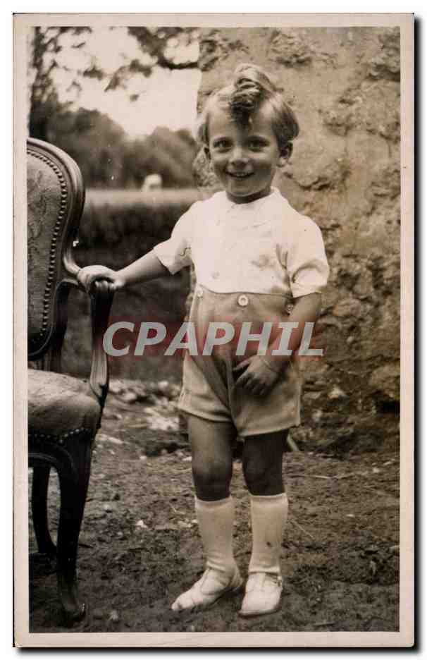 CARTE PHOTO Fantaisie - Enfants - Smiling child - CPA 