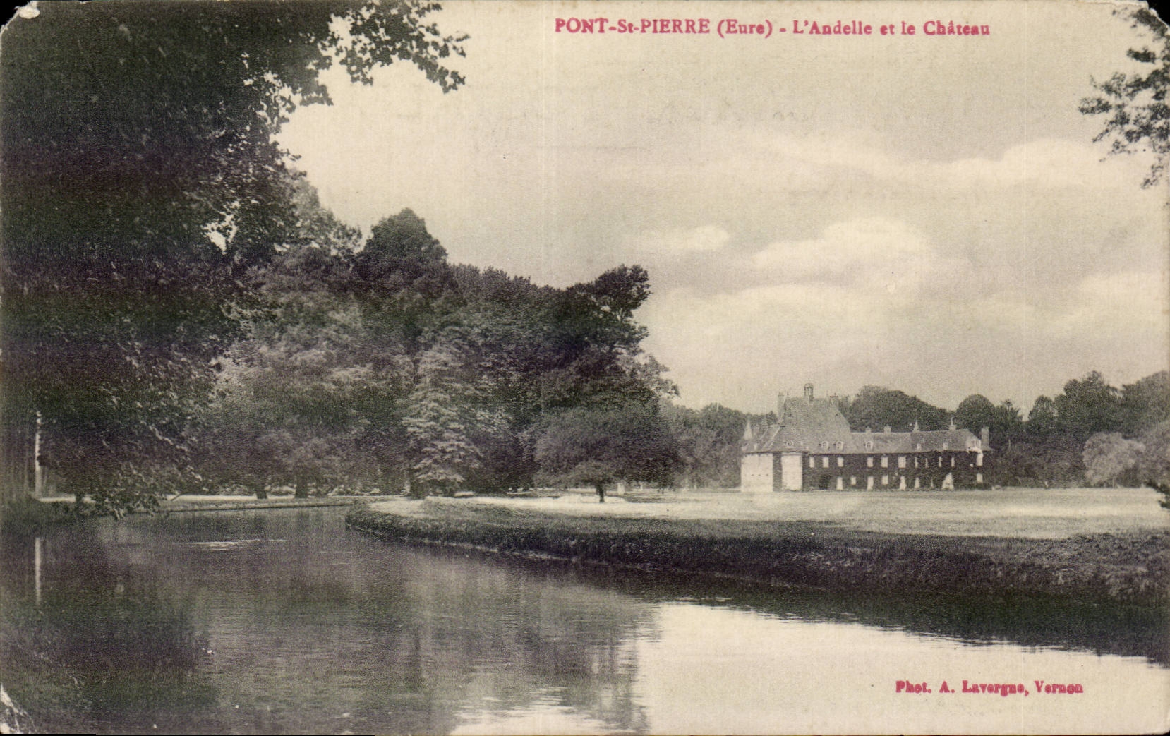Pont St Pierre - L'Andelle et le Chateau - CPA 