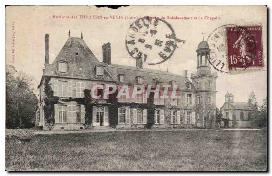 Environ des THILLIERS-en-VEININ (Eure) — Église de Boisdeuemeaix et la Chapelle — Éd. Lévy & Verza