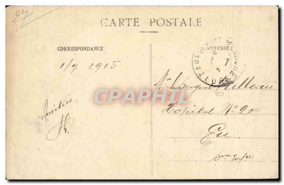 Amfreville-sous-Monts (Eure) — Le Barrage — Phot. A. Lavergne, Vernon — Rückseite