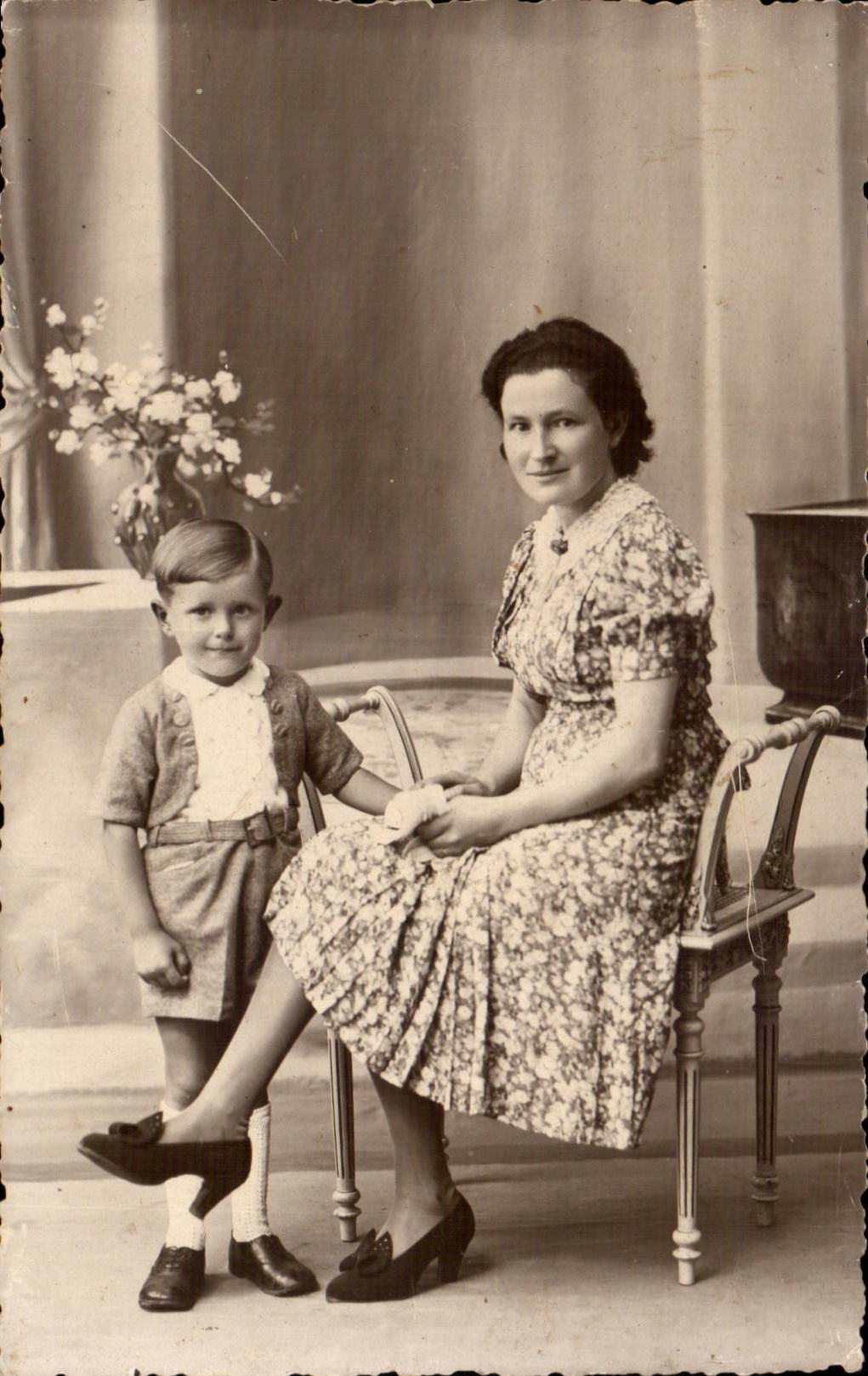 Fantaisie - Enfants - Garcon - Mother and son - CPA 