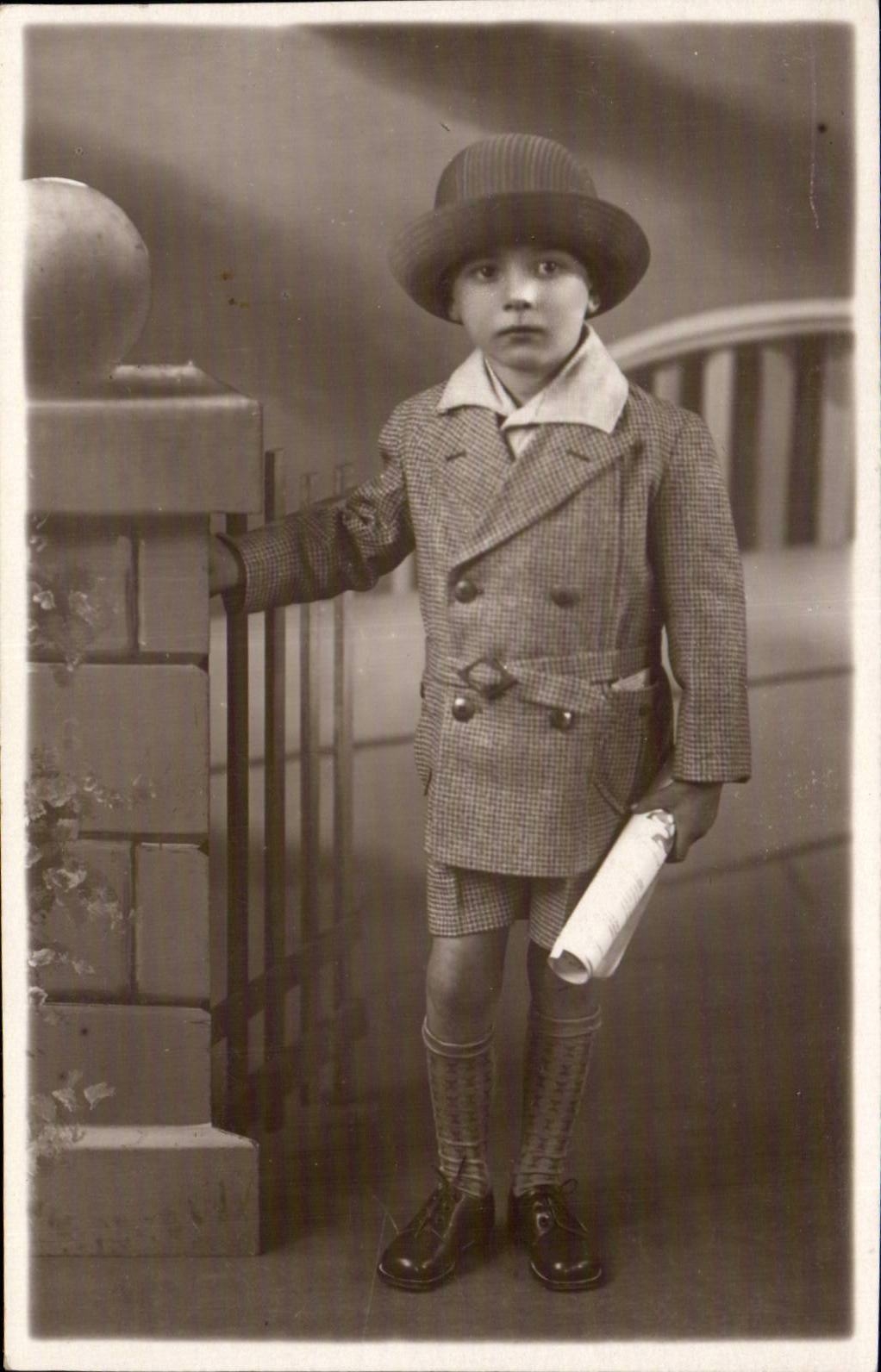 CARTE PHOTO Fantaisie - Enfants - Bebe - Baby - - CPA Fantaisie - Enfants - Garcon - young boy - CPA 