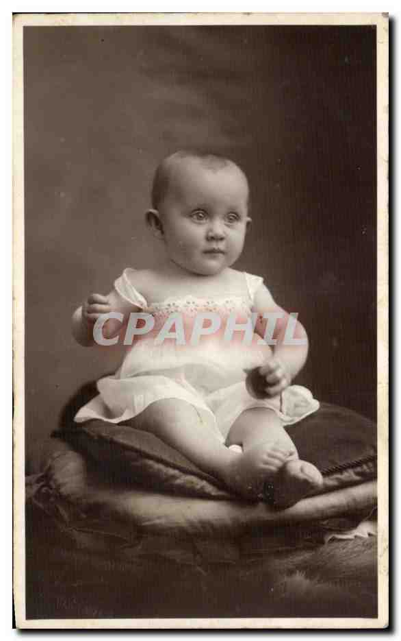 CARTE PHOTO Fantaisie - Enfants - Bebe - Baby - - CPA Fantaisie - Fille - baby - bebe - CPA 