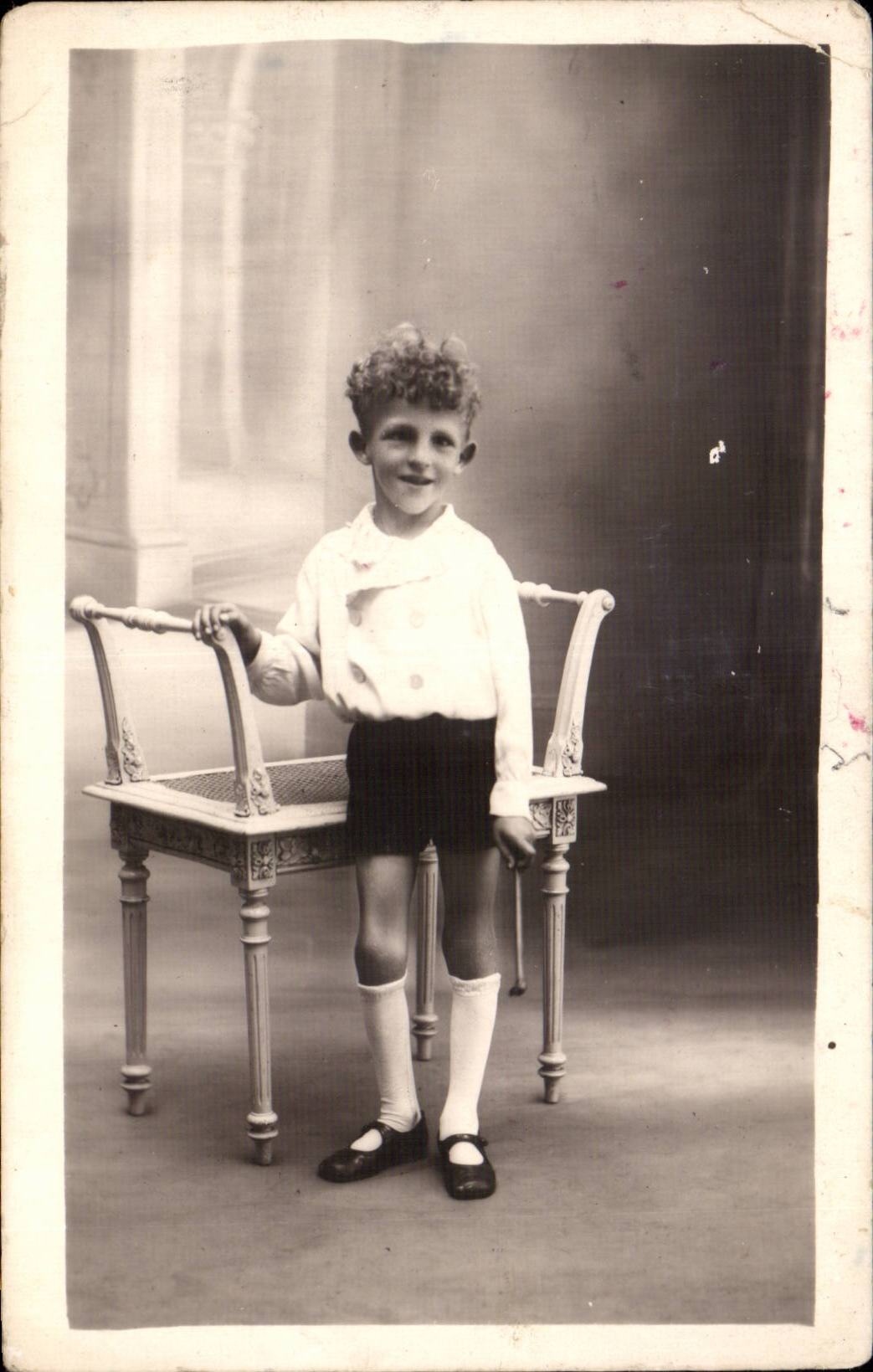 CARTE PHOTO Fantaisie - Enfants - Bebe - Baby - - CPA Fantaisie - Enfants - Garcon - Smiling Boy - CPA 