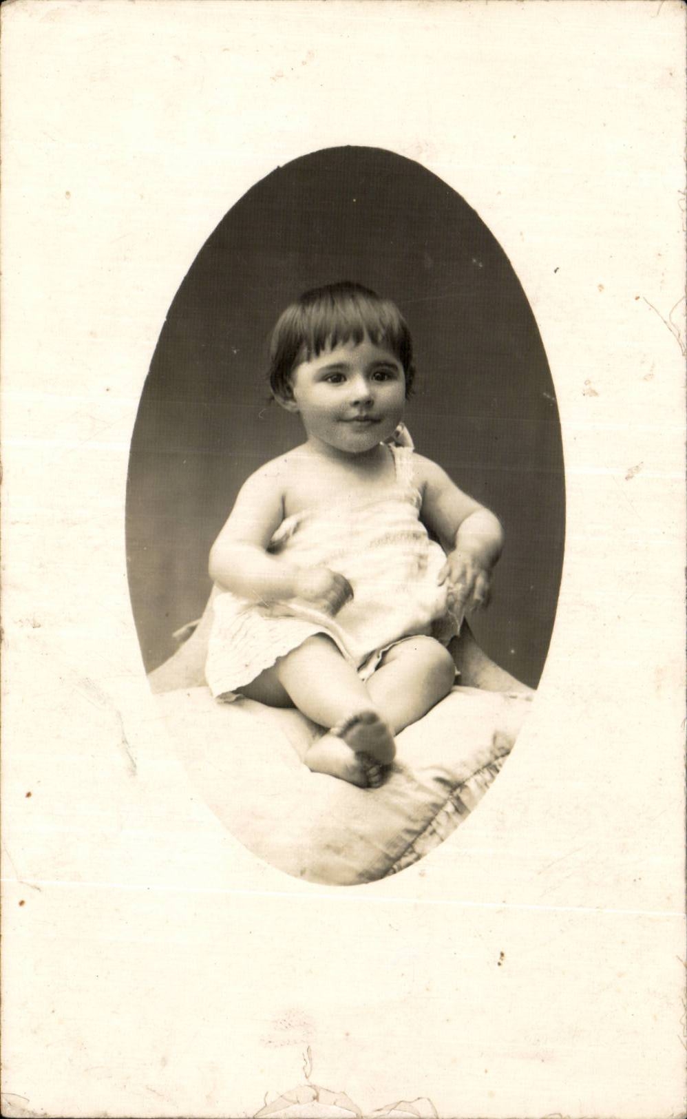 CARTE PHOTO Fantaisie - Enfants - bebe - baby - CPA 