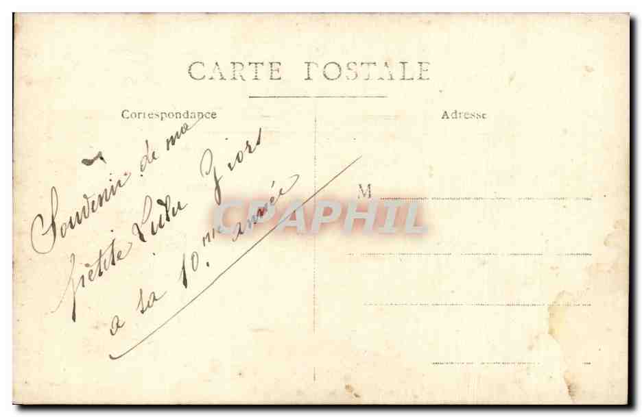 CARTE PHOTO Fantaisie - Enfants - Fille - little girl with muff - CPA  — Rückseite
