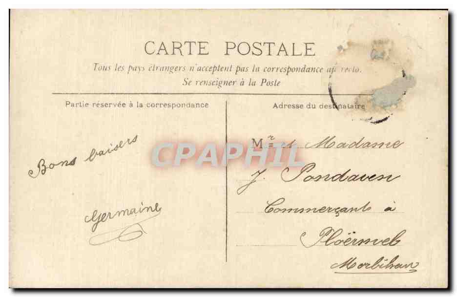 CARTE PHOTO Brest Fantaisie - Enfants - Fille - girl with pretty communion dress - CPA  — Rückseite