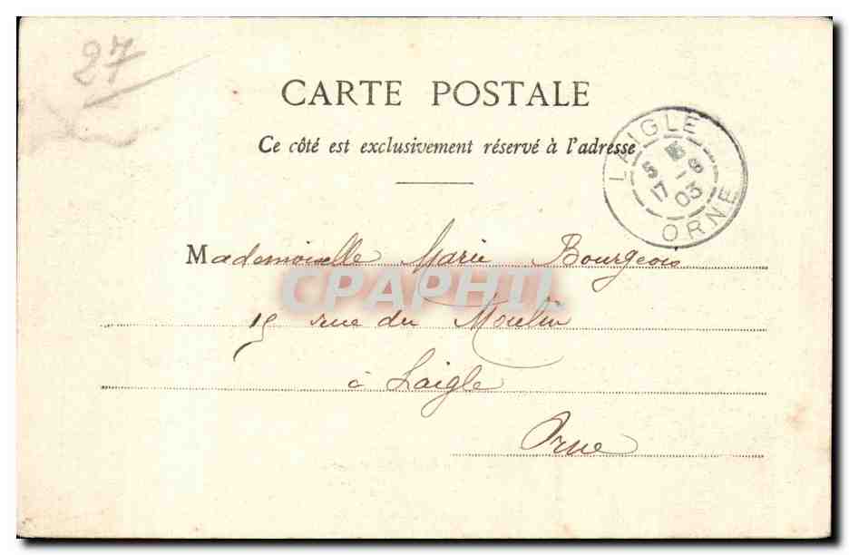 BRETEUIL (Eure) - Die Promenades des Plesses und Statue Ribot — Imprimerie Classique, D. Chesnot — Rückseite