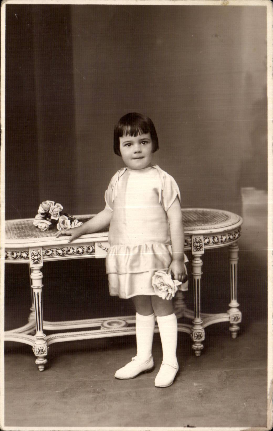 CARTE PHOTO Enfant Fille