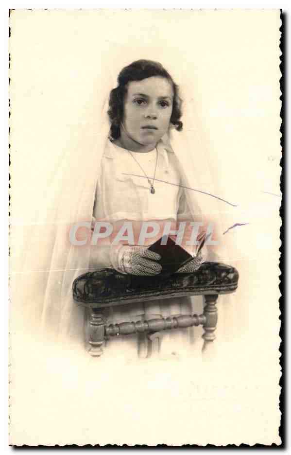 CARTE PHOTO Enfant Fille