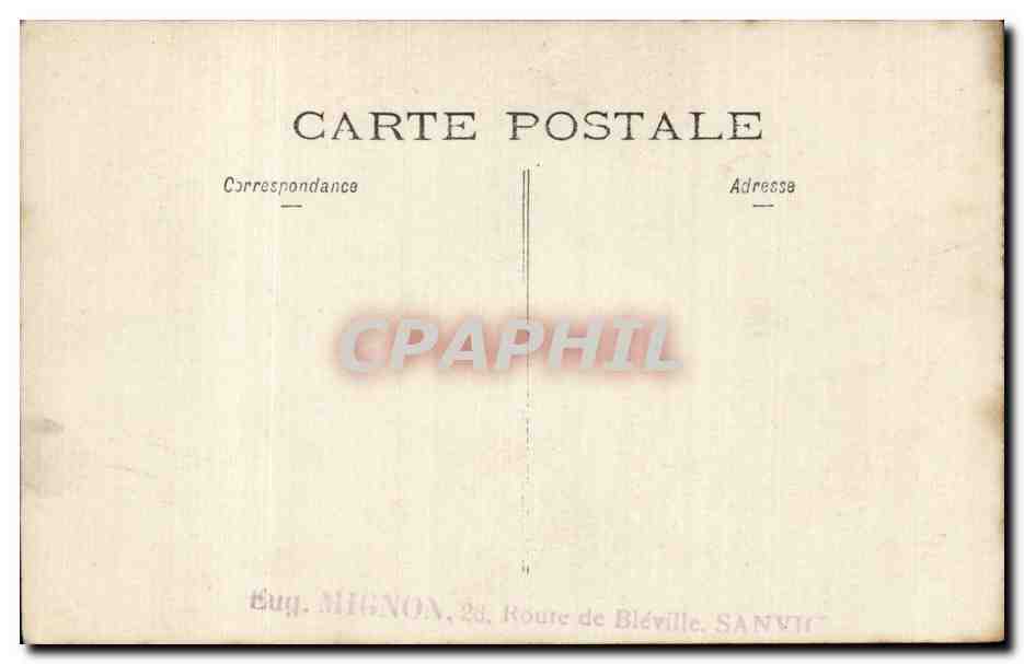 CARTE PHOTO Enfant  — Verso