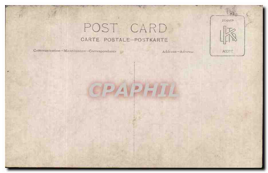 CARTE PHOTO Enfant  — Rückseite