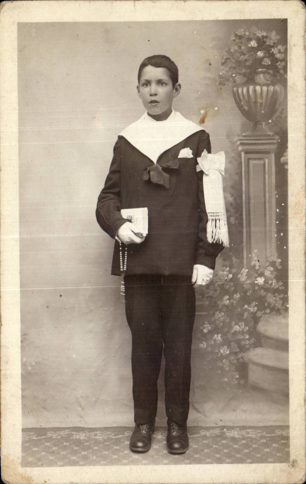 CARTE PHOTO Enfant Garcon