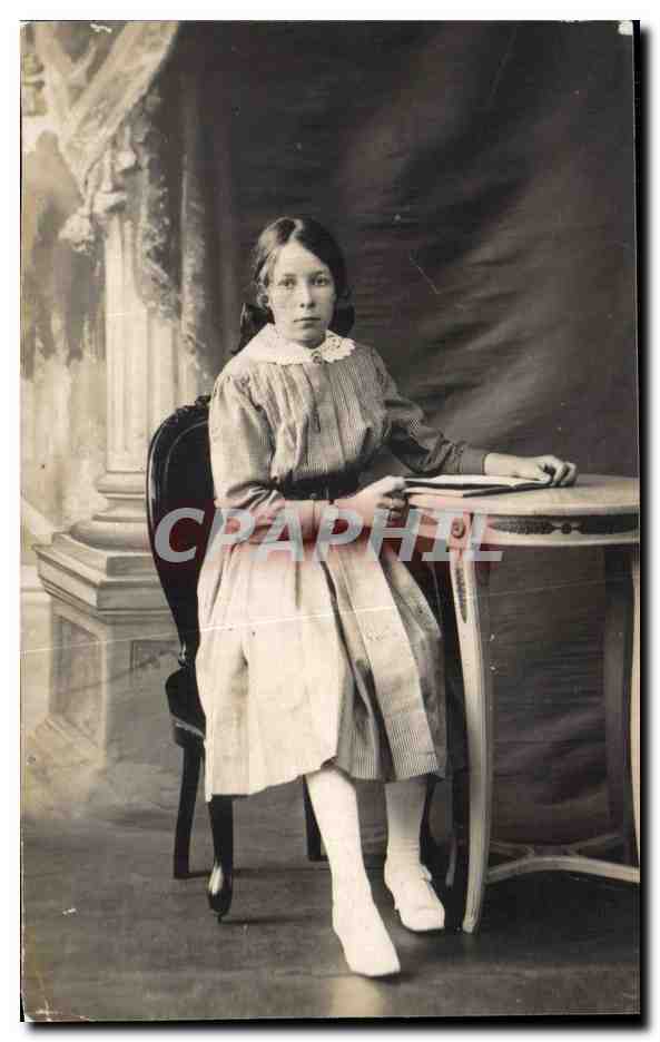 CARTE PHOTO Enfant Fille