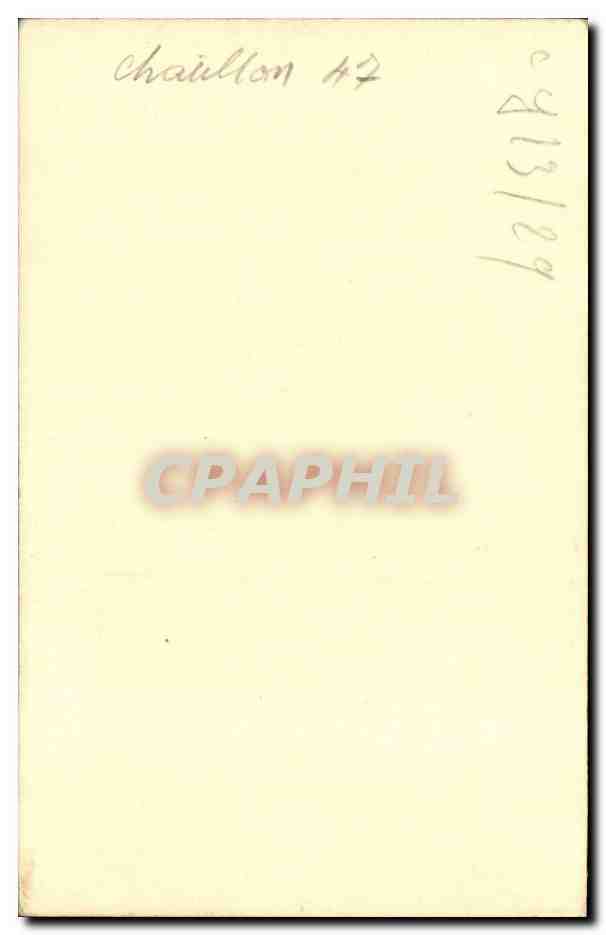 CARTE PHOTO Enfant Garcon — Rückseite