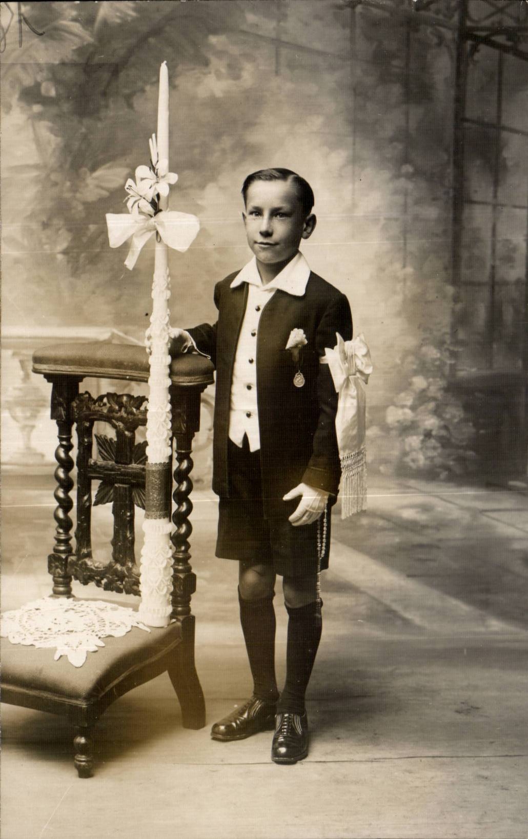 CARTE PHOTO Enfant Charles Blais 1932