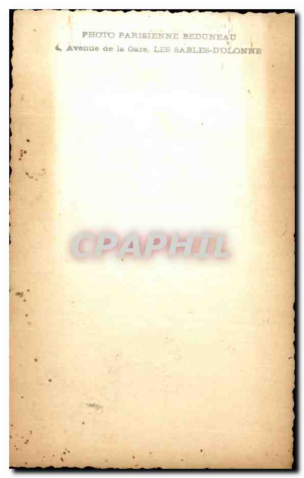 CARTE PHOTO Enfant Bebe — Verso