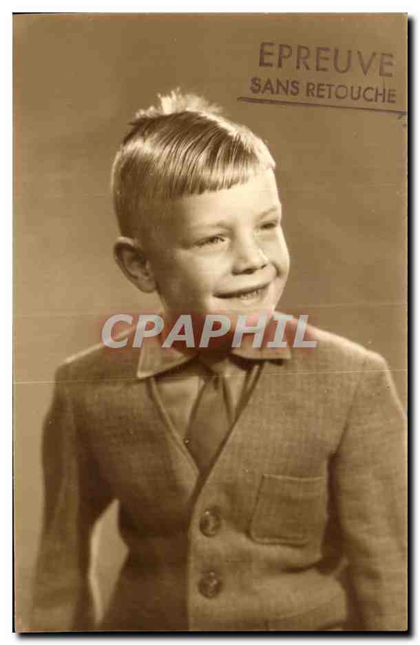 CARTE PHOTO Enfant Garcon