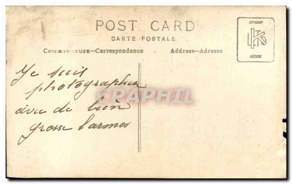 CARTE PHOTO Enfant bebe — Rückseite