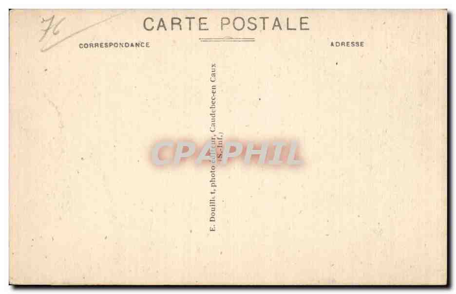 Caudebec en Caux - Nef de l'Eglise Notre Dame - CPA  — Rückseite