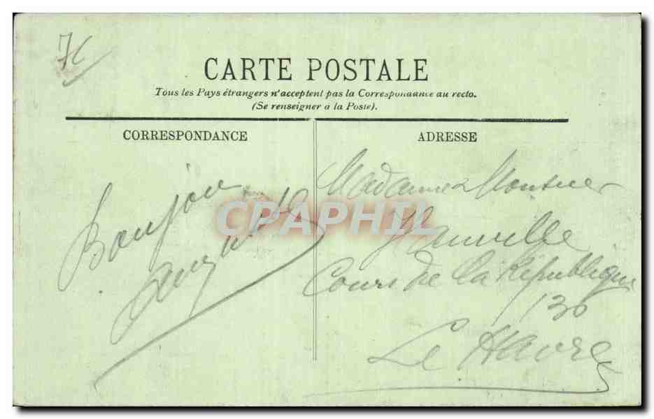 Caudebec en Caux - Portail de l'Eglise - CPA  — Rückseite