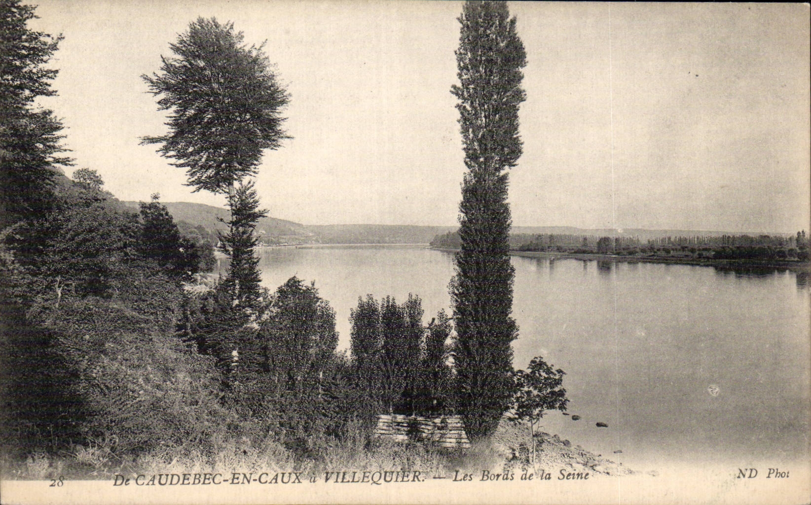 Caudebec en Caux a Villequier - Les Bords de la Seine - CPA 
