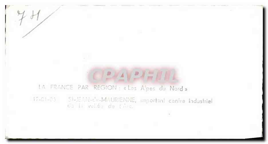 Environs de St Jean de Maurienne - Les Alpes du Nord - CPA  — Rückseite