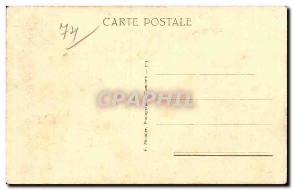 Grand Hotel du Col des Montets - CPA  — Rückseite