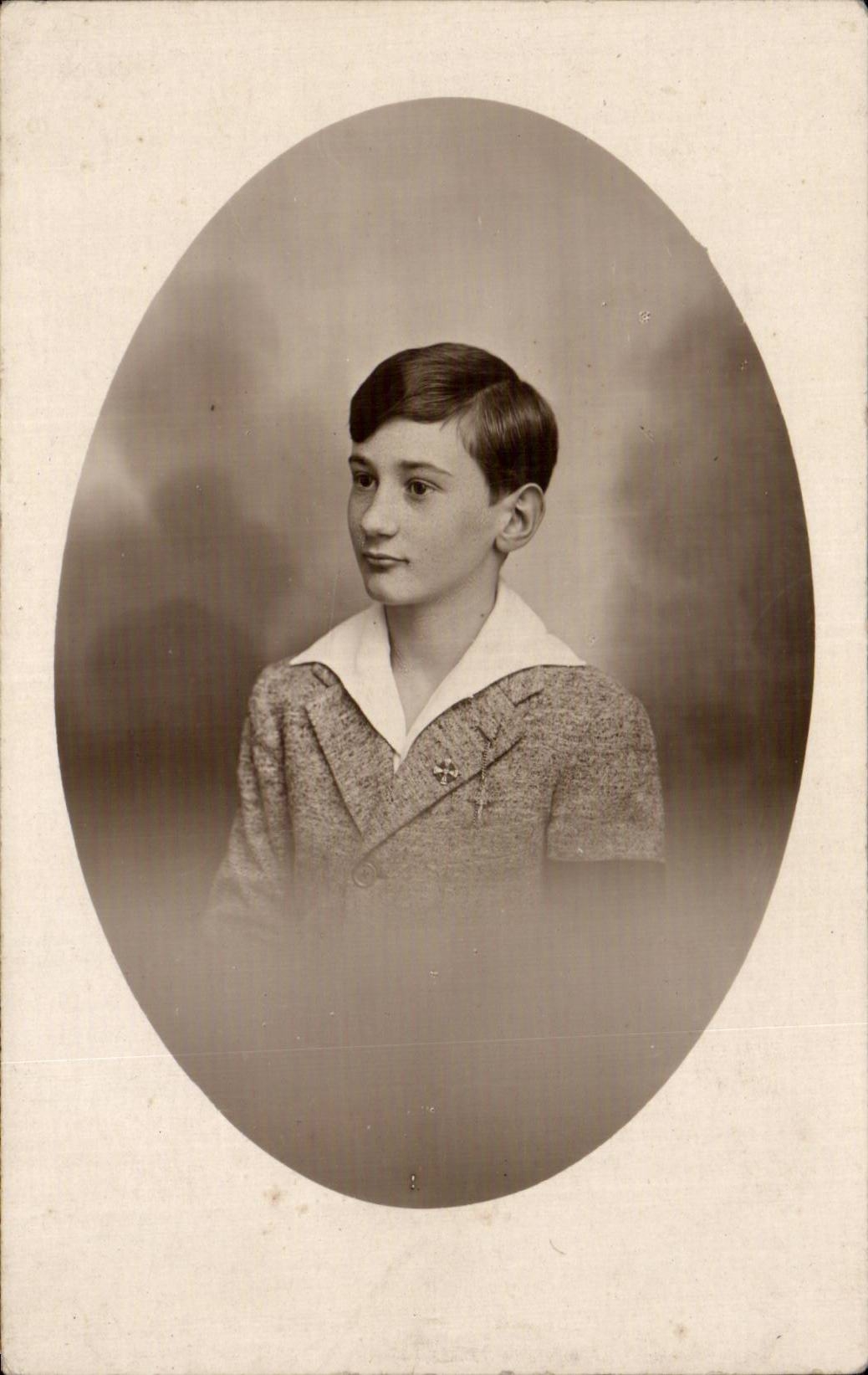 CARTE PHOTO Fantaisie - enfants - garcon - gentle boy - CPA 