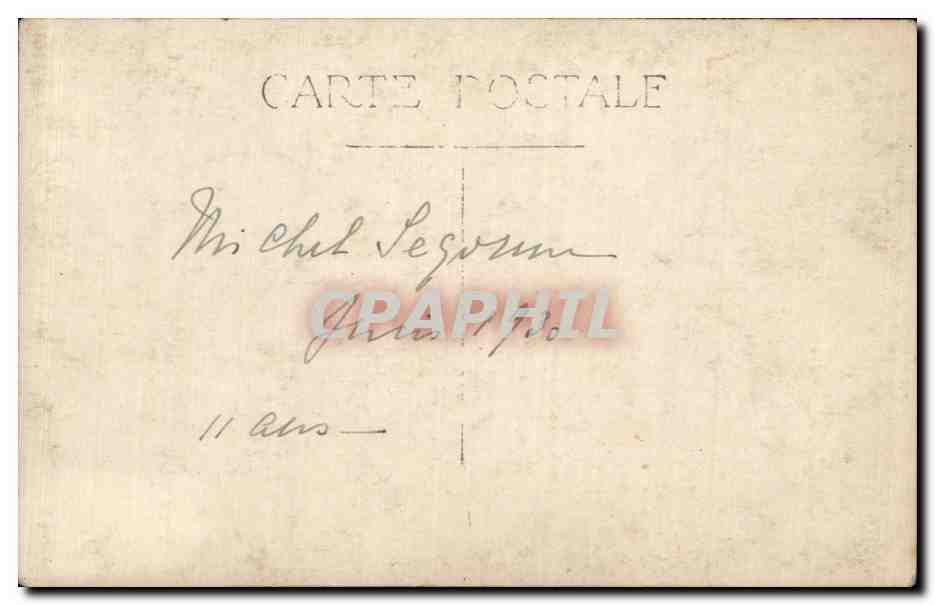 CARTE PHOTO Fantaisie - enfants - garcon - gentle boy - CPA  — Rückseite