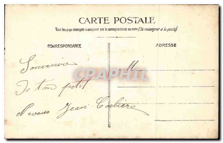 CARTE PHOTO Fantaisie - enfants -garcon - little boy with bouquet - CPA  — Verso