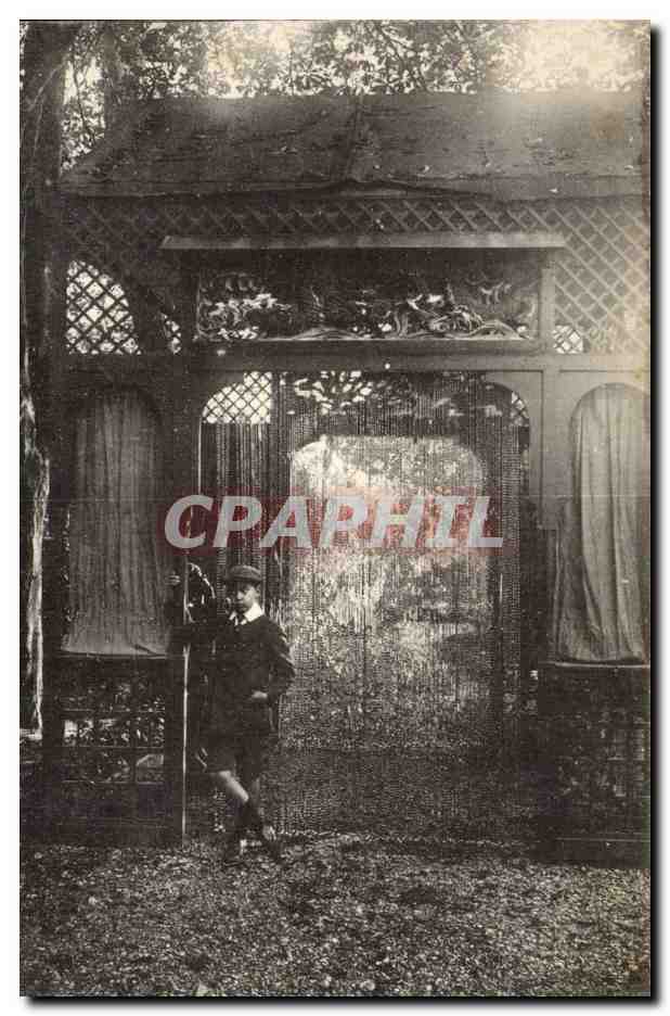 CARTE PHOTO Fantaisie - enfants - garcon - boy posing for picture - CPA 