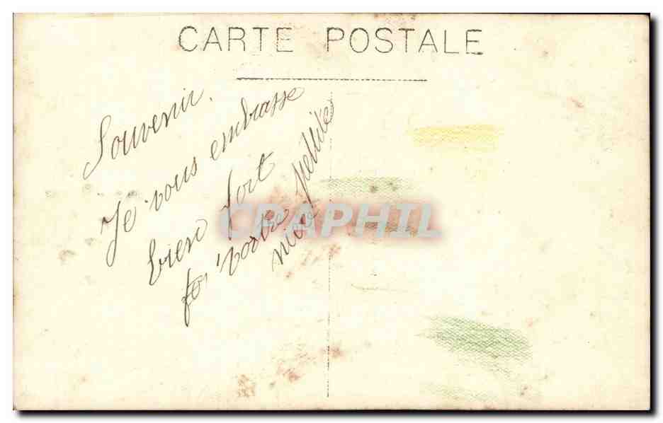 CARTE PHOTO Fantaisie - enfants - fille - girls in school picture - CPA  — Rückseite